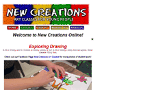 Desktop Screenshot of newcreationsart.com